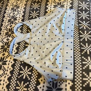 Fabletics Light Blue Polka Dot Bra